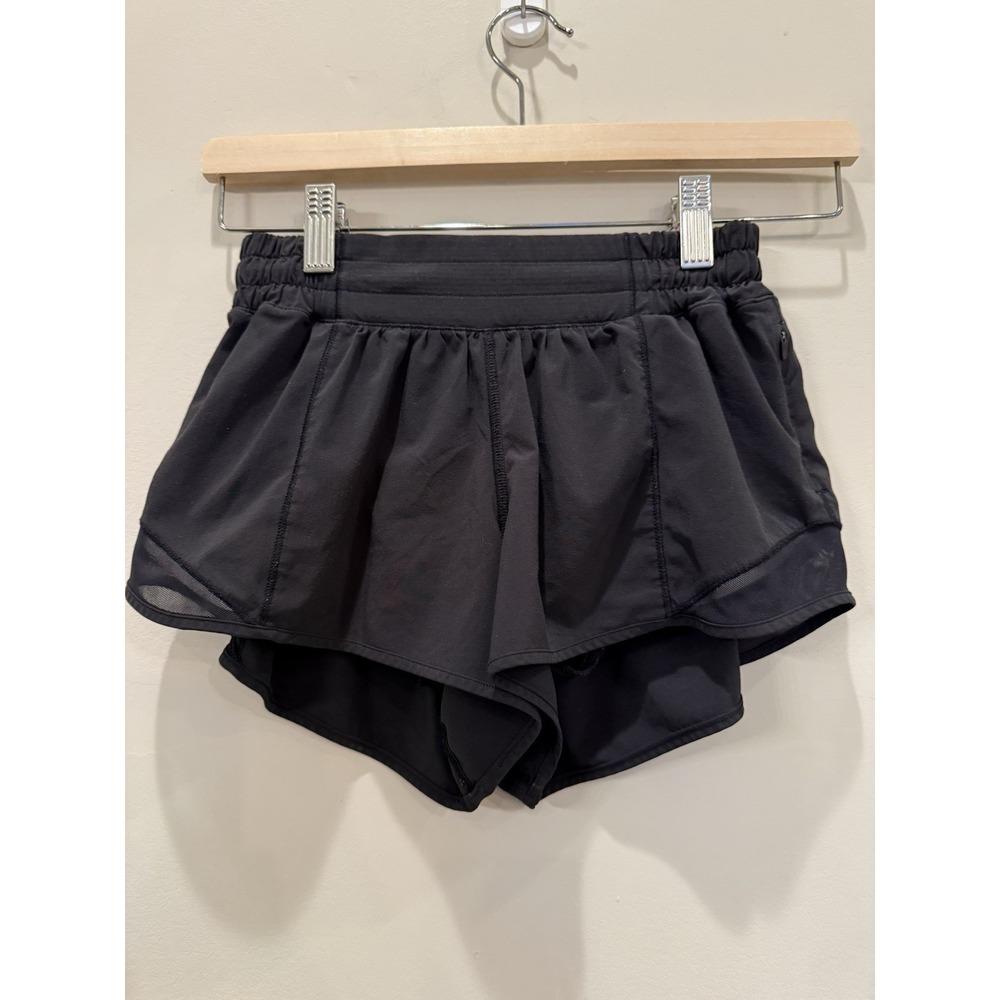 Lululemon Hotty Hot Short II *2.5" Black Women's Size 4 - Picture 4 of 9